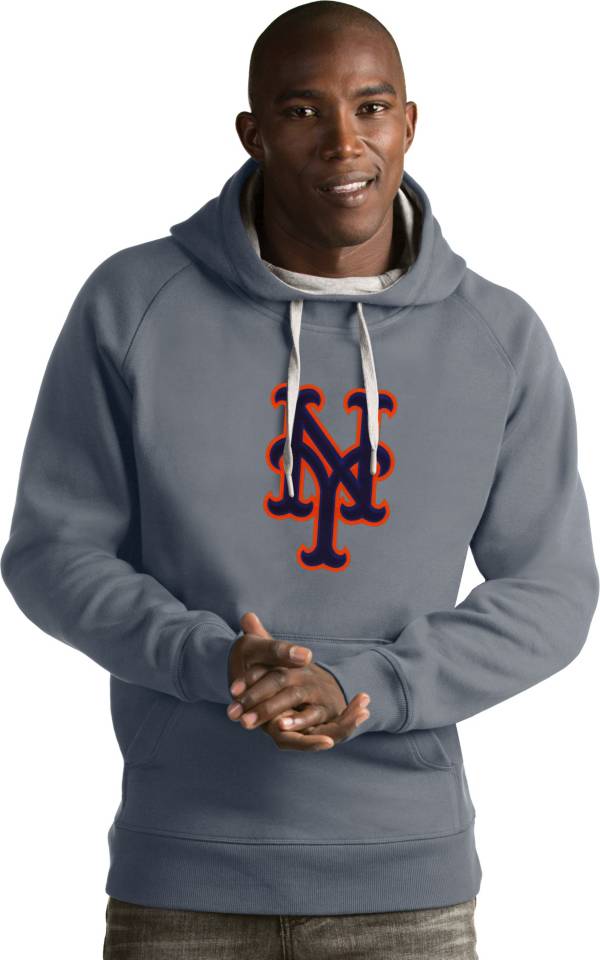 Antigua Men's New York Mets Grey Victory Pullover product image