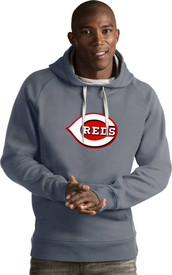 Antigua Men's Cincinnati Reds Grey Victory Pullover product image