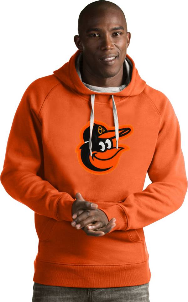 Antigua Men's Baltimore Orioles Orange Victory Pullover