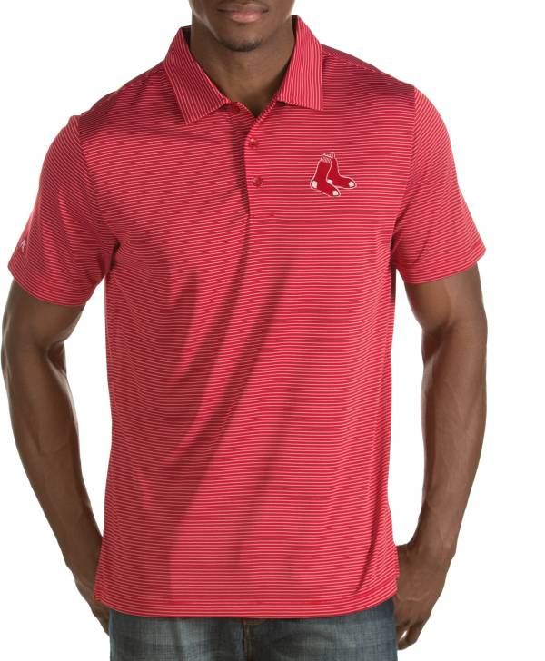 Antigua Men's Boston Red Sox Quest Red Performance Polo