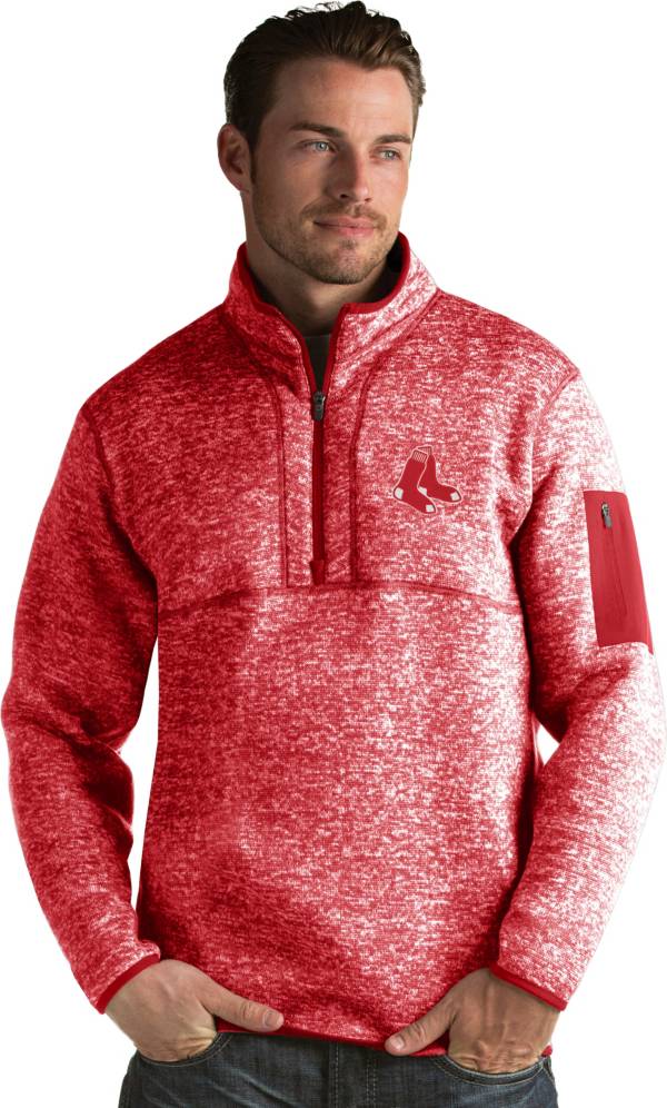 Antigua Men's Boston Red Sox Red Fortune Half-Zip Pullover