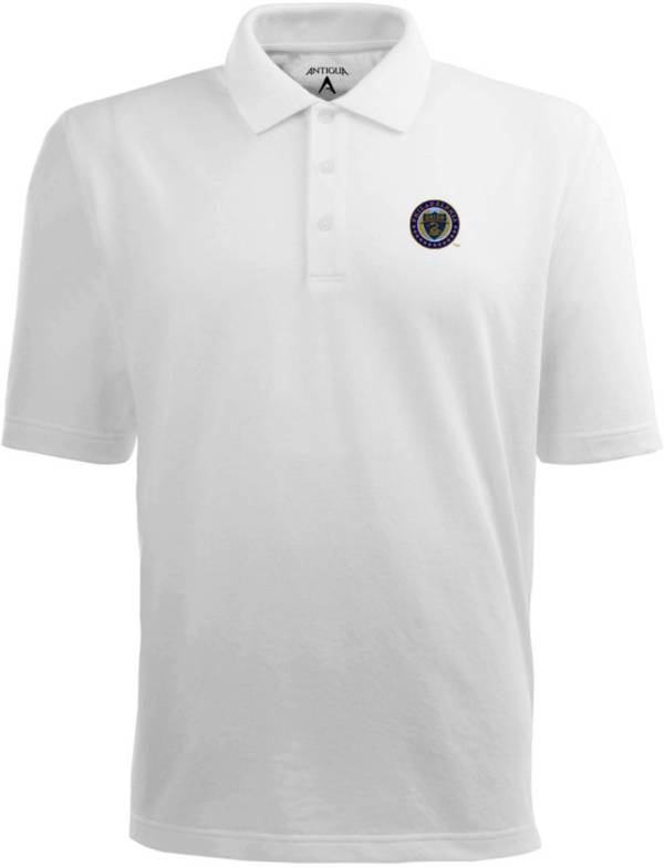 Antigua Men's Philadelphia Union Xtra-Lite Pique Performance White Polo