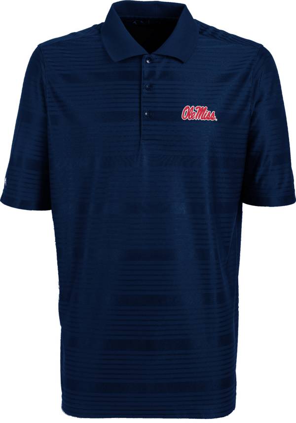 Antigua Men's Ole Miss Rebels Blue Illusion Performance Polo