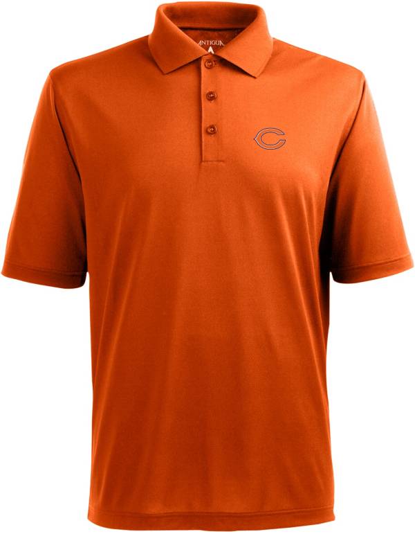 NEW! Chicago Bears Antigua Navy Orange GOLF Polo Shirt TEAM