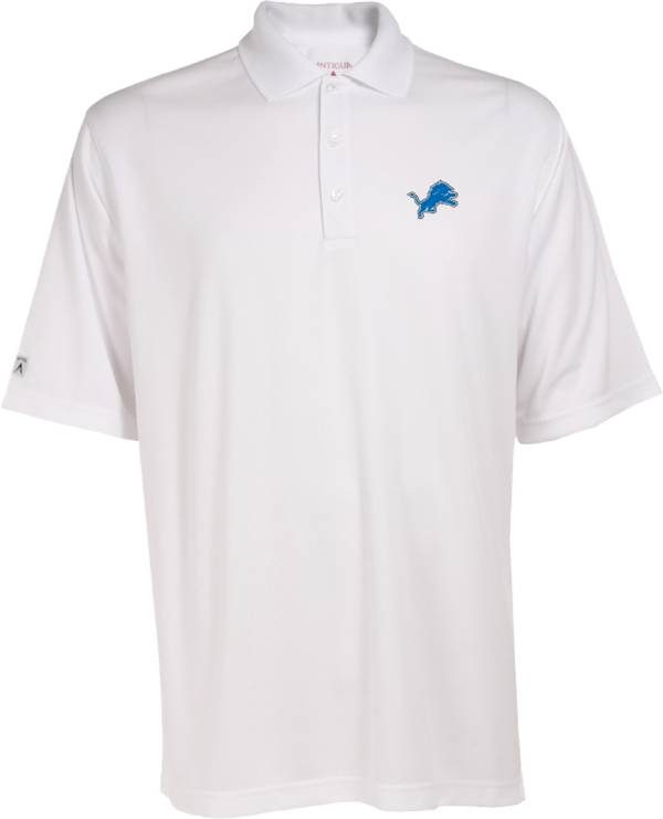 Antigua Men's Detroit Lions Tribute Black Polo