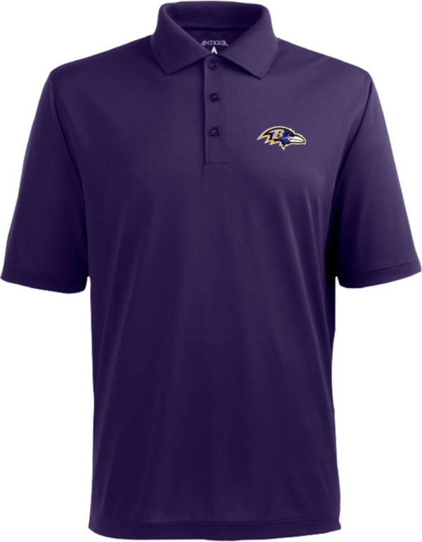 Antigua Men's Baltimore Ravens Esteem Grey/White Polo