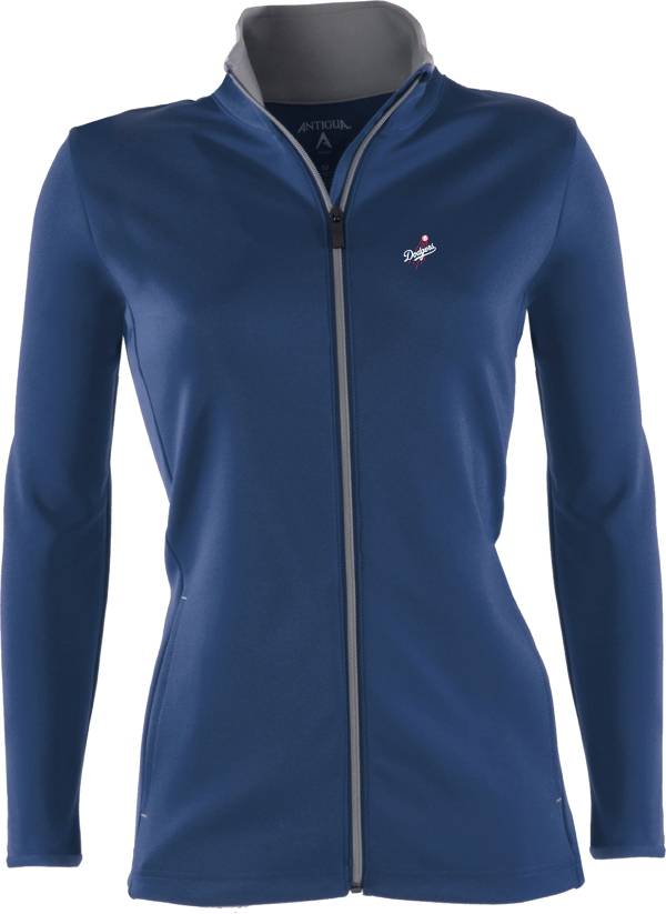 Antigua Women's Los Angeles Dodgers Leader Royal Full-Zip Jacket