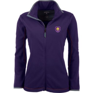 sorry, Antigua Women's Orlando City Purple Ice Full-Zip Fleece Jacket is currently out of stock