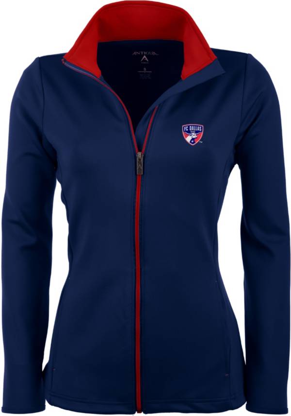 Antigua Women's FC Dallas Navy Leader Full-Zip Jacket