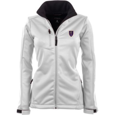 sorry, Antigua Women's Real Salt Lake Traverse White Soft-Shell Full-Zip Jacket is currently out of stock