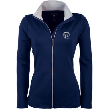 sorry, Antigua Women's Sporting Kansas City Navy Leader Full-Zip Jacket is currently out of stock