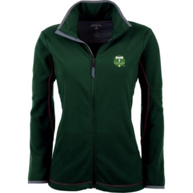 sorry, Antigua Women's Portland Timbers Hunter Green Ice Full-Zip Fleece Jacket is currently out of stock