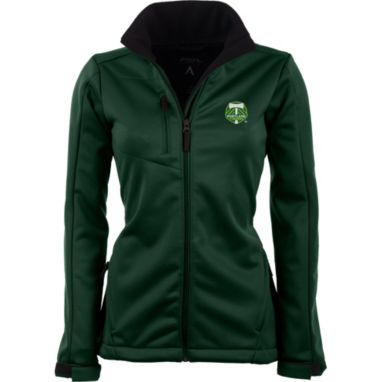 sorry, Antigua Women's Portland Timbers Traverse Hunter Green Soft-Shell Full-Zip Jacket is currently out of stock