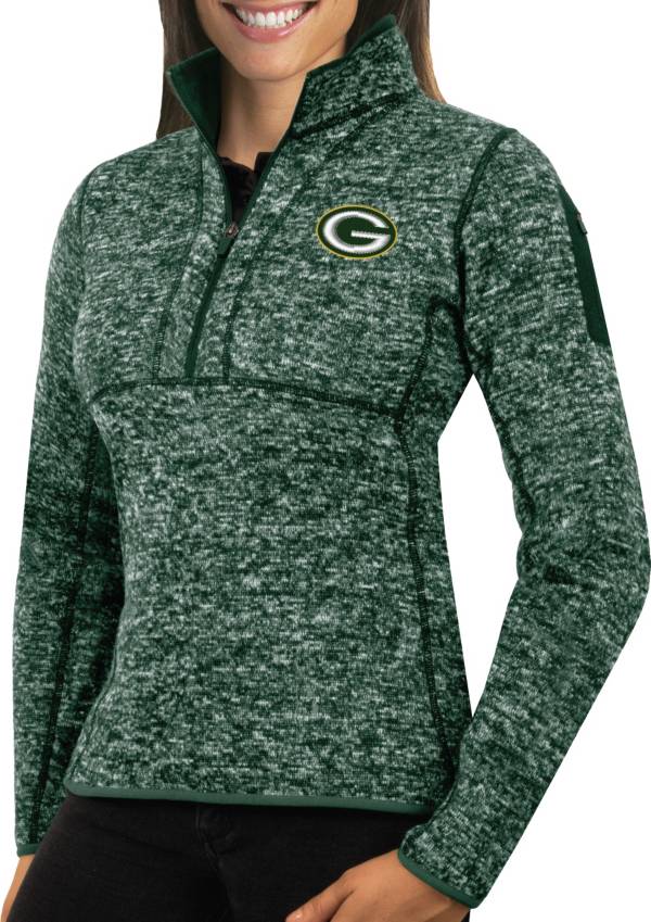 Antigua Women's Green Bay Packers Fortune Green Pullover Jacket product image