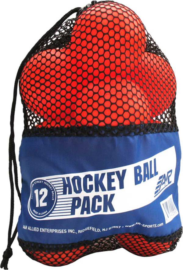 A&R Sports Low Bounce Warm Weather Street Hockey Ball 12 Pack