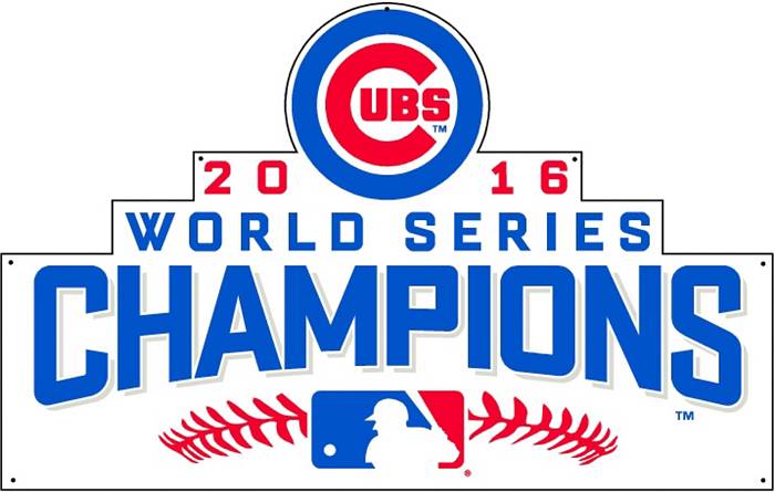 Chicago Cubs 2016 MLB World Series Champions Team Signed World Series Logo  Baseball