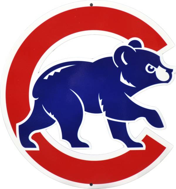 Authentic Street Signs 2016 World Series Champions Chicago Cubs Steel Walking Bear Sign product image
