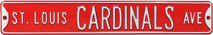 Dick's Sporting Goods Authentic Street Signs St. Louis Cardinals Bird at  Bat Steel Logo Sign