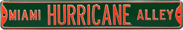 Authentic Street Signs Miami Hurricanes ‘Miami Hurricane Alley' Street Sign
