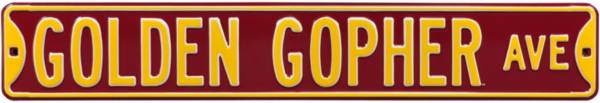 Authentic Street Signs Minnesota Golden Gophers Avenue Sign product image