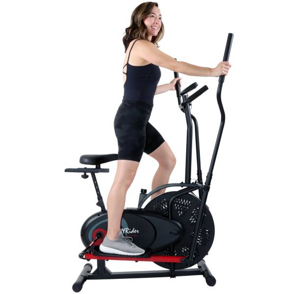 Elliptical and exercise hot sale bike dual trainer