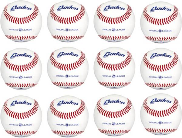 Baden Official League Leather Baseball - 12-Pack product image