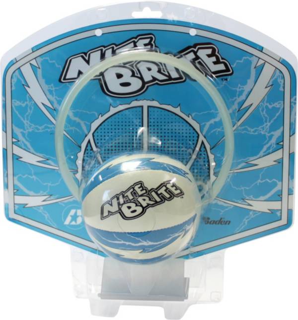 Baden Nite Brite Glow-in-the-Dark Mini Basketball and Hoop Set