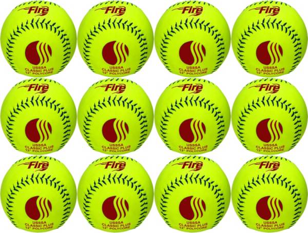 Baden USSSA Classic Plus .52 Slow Pitch Softballs – 12 Pack