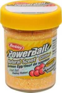 BERKLEY PowerBait Glitter Trout Bait Fruits DOUGH 1.75oz/50g Orange Soda