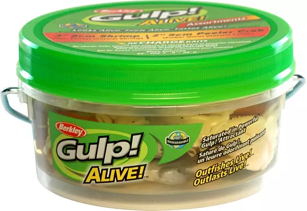 Gulp! Saltwater Ghost Shrimp Natural with Sparkle 3in