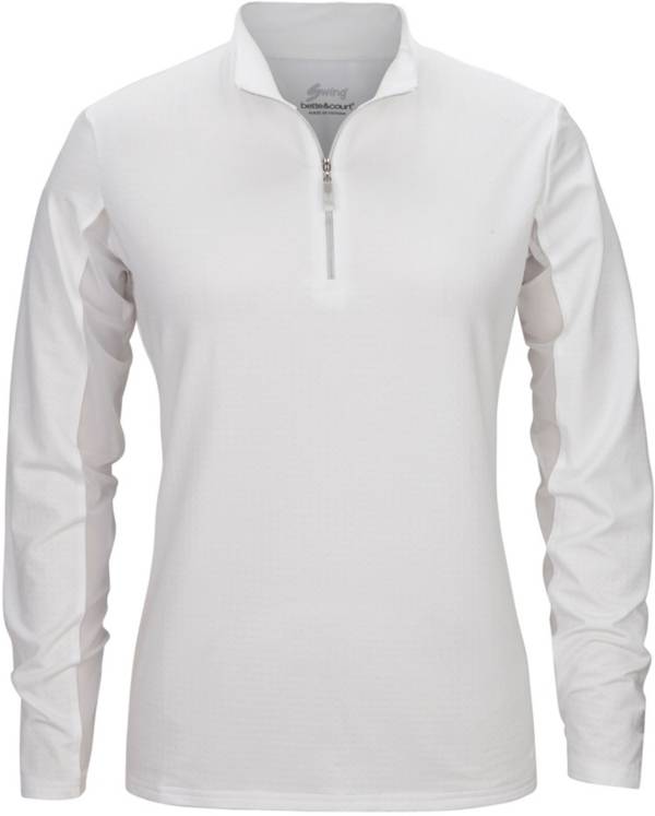 Bette & Court Women's Cool Elements Mesh Long Sleeve Golf Polo product image