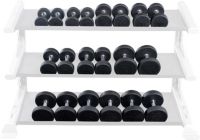 Body-Solid SDPS550 Premium Rubber Dumbbell Set