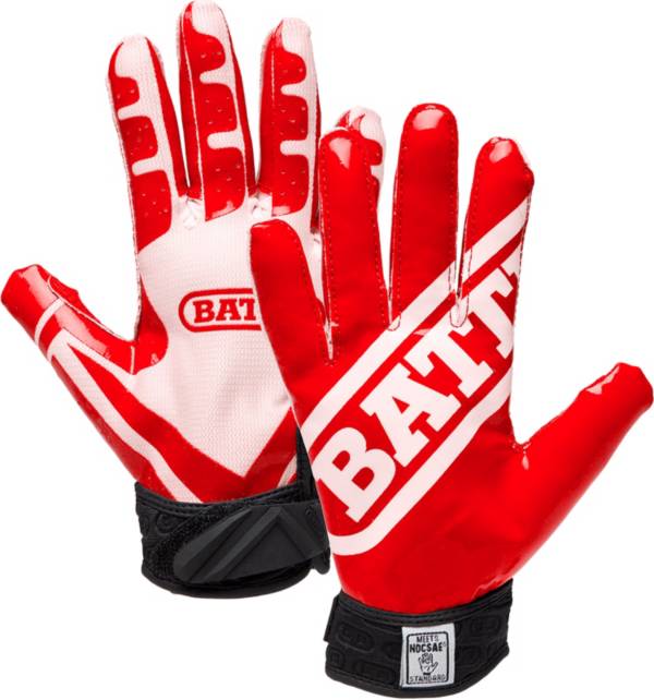 White battle 2024 football gloves