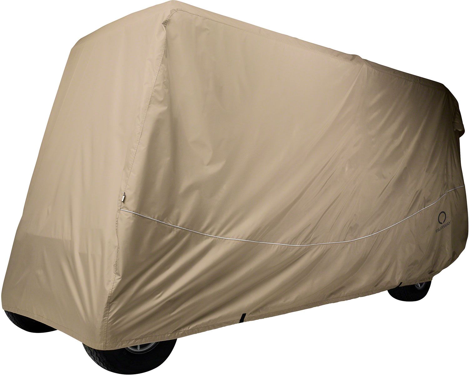 Classic Accessories Fairway Quick-Fit Extra Long Golf Cart Cover - Khaki product image