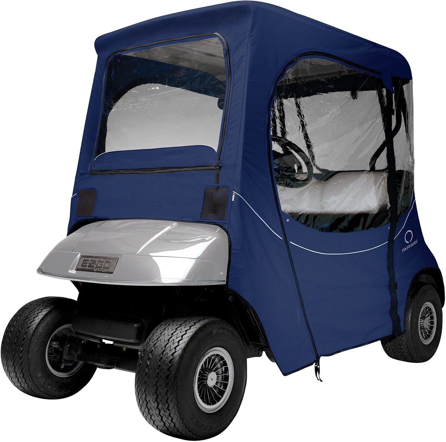 Classic Accessories Fairway FadeSafe E-Z-GO Navy Golf Cart Enclosure product image