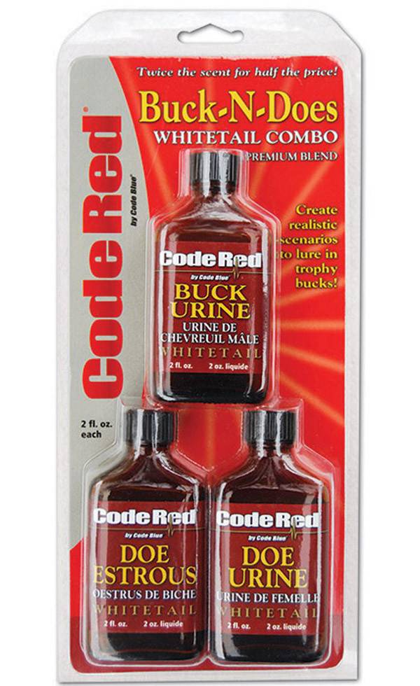 Code Blue Code Red Triple Buck N Does Scent Combo Field Stream