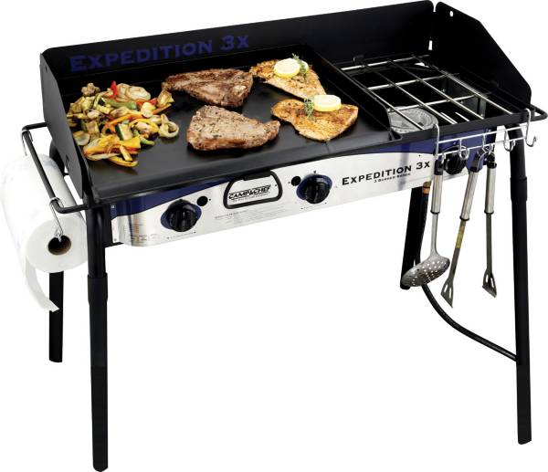 Camp Chef Expedition Triple Burner Stove with Griddle Dick s