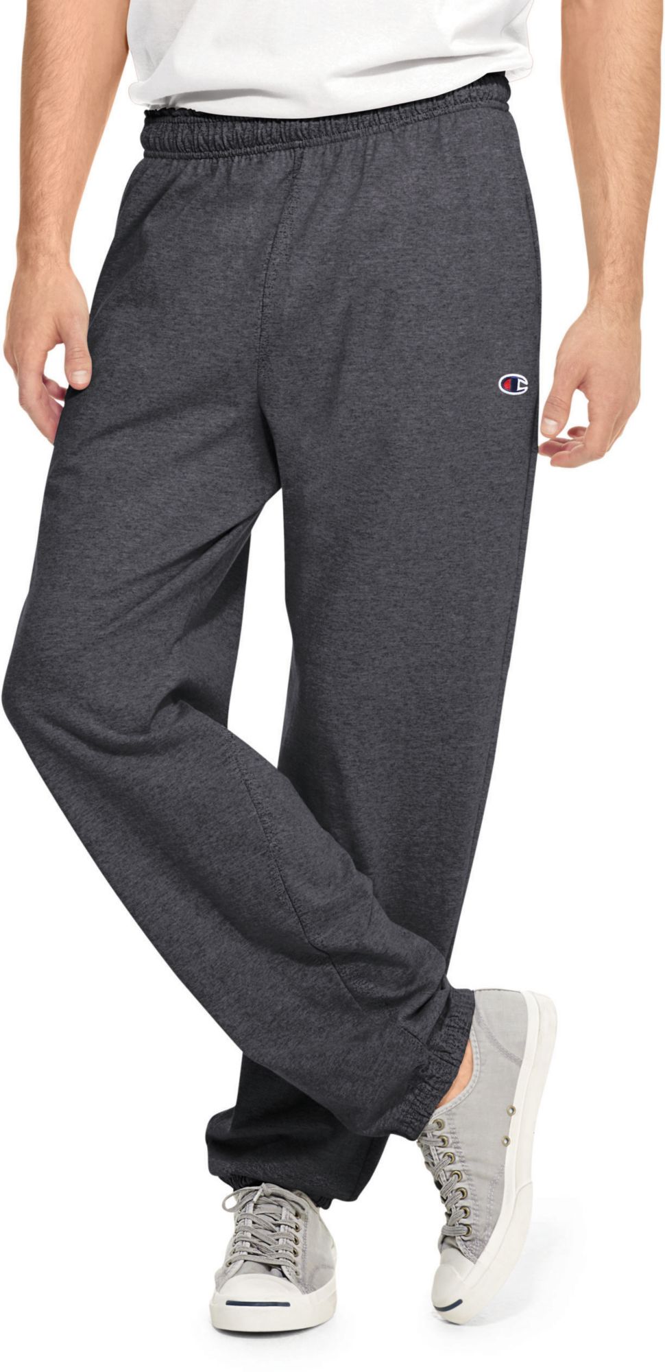 men's champion cinched jersey pants