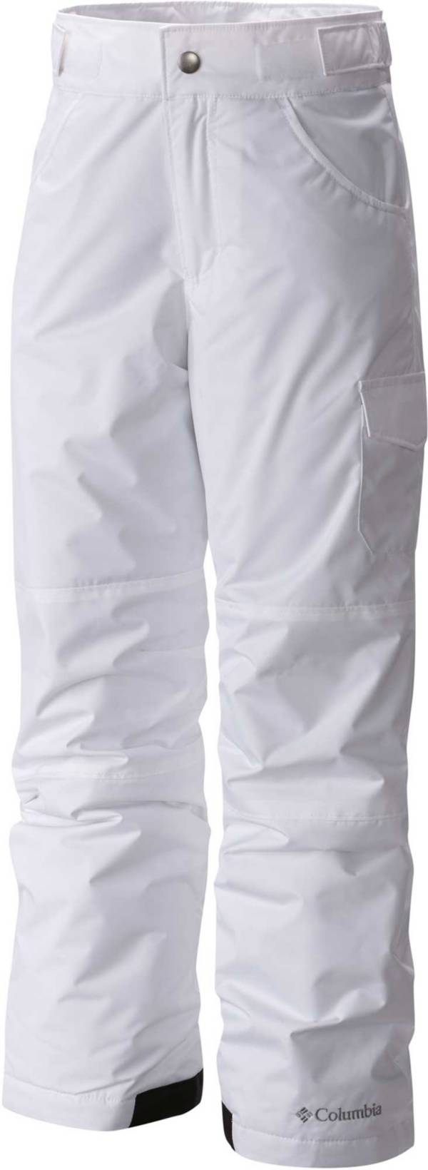 Girls white cheap snow pants