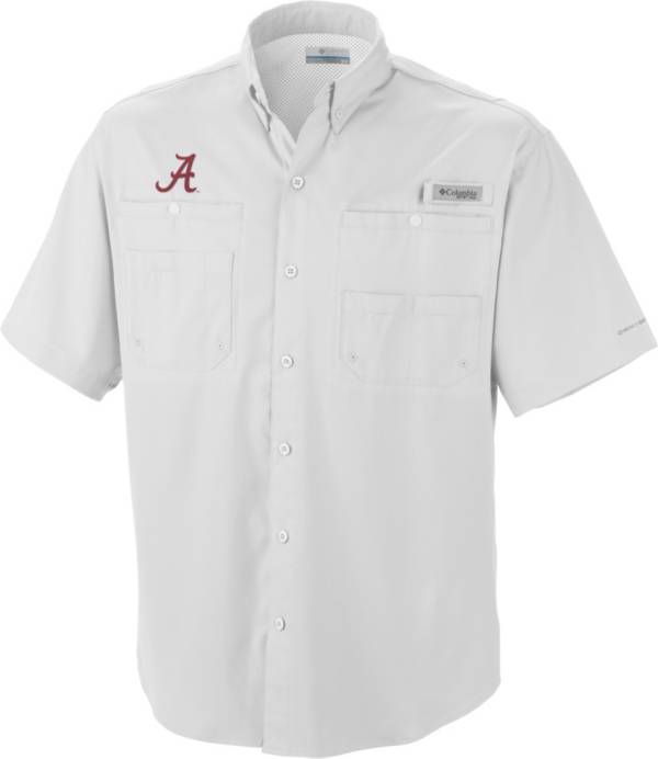 Columbia Men's Alabama Crimson Tide White Tamiami Performance Shirt Dick's Sporting Goods