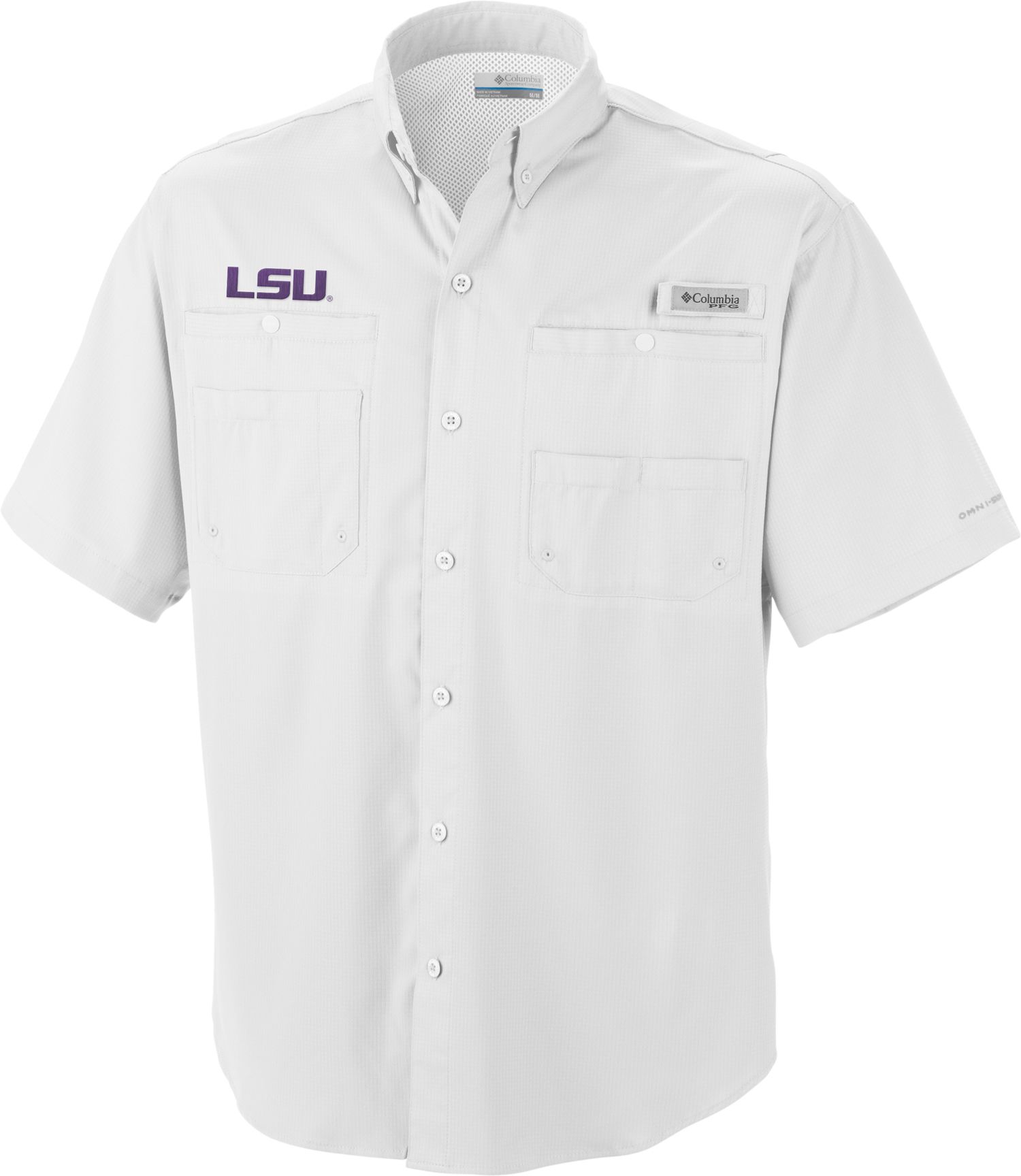 Columbia Men's LSU Tigers Tamiami Performance Shirt