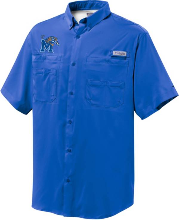 Columbia Men's Memphis Tigers Blue Button-Down Performance Short