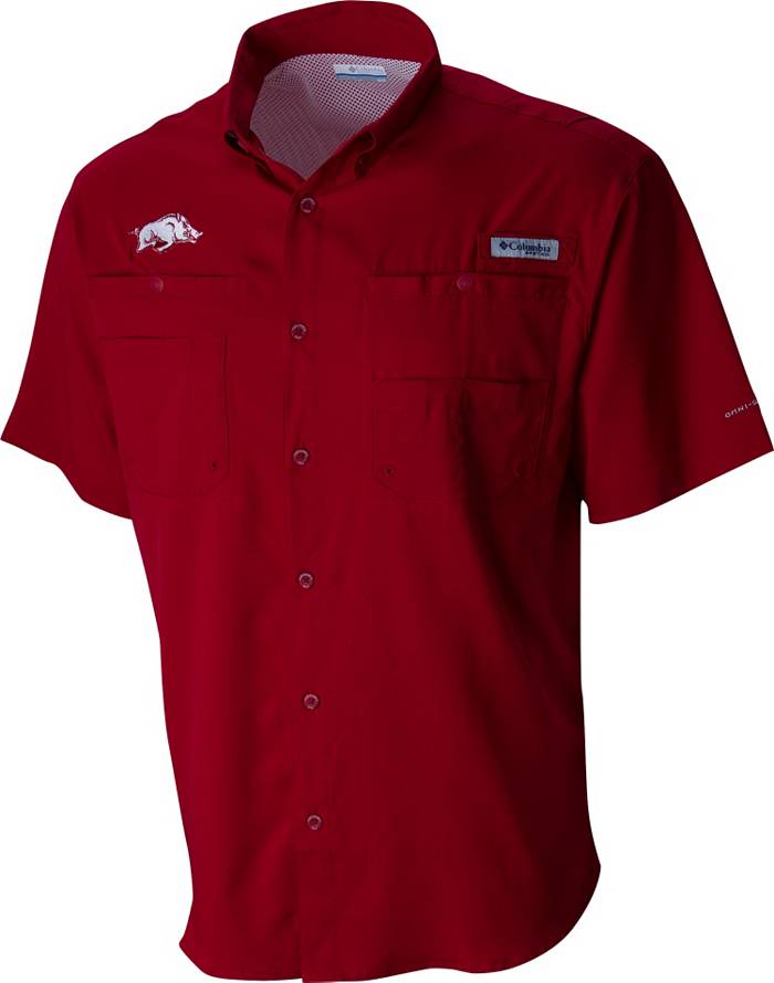 Columbia Men's Tamiami Arkansas Razorbacks Short-Sleeve Shirt