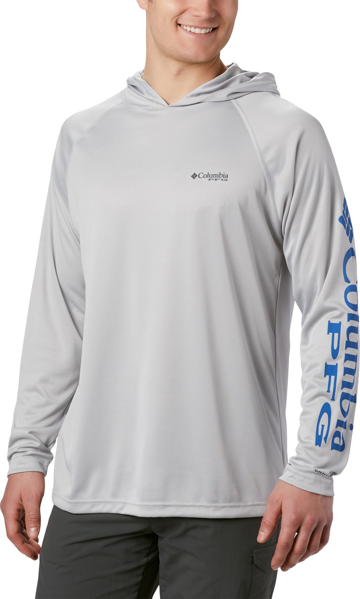 columbia pfg sleeve graphic hoodie