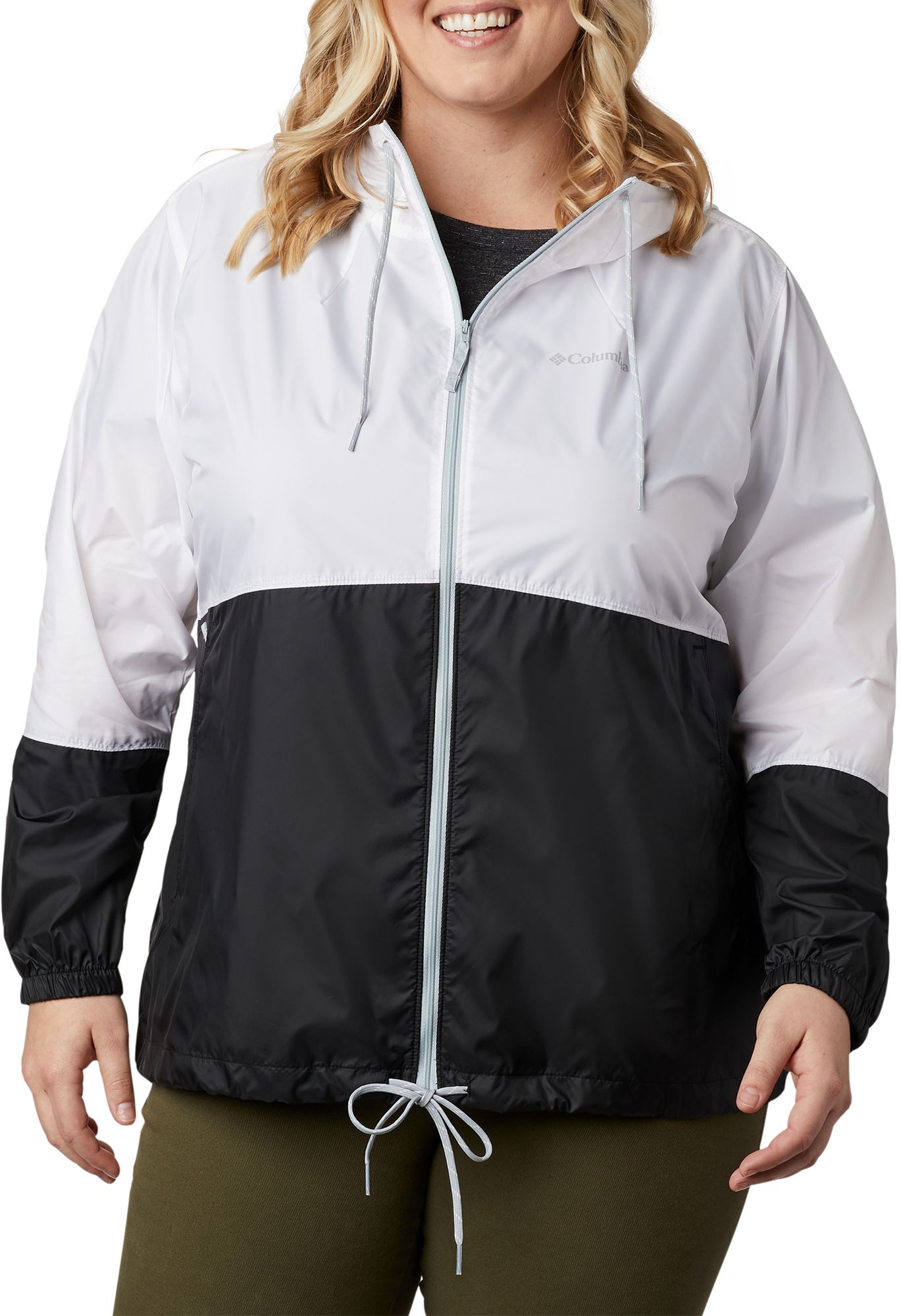 columbia flash forward lined windbreaker plus size