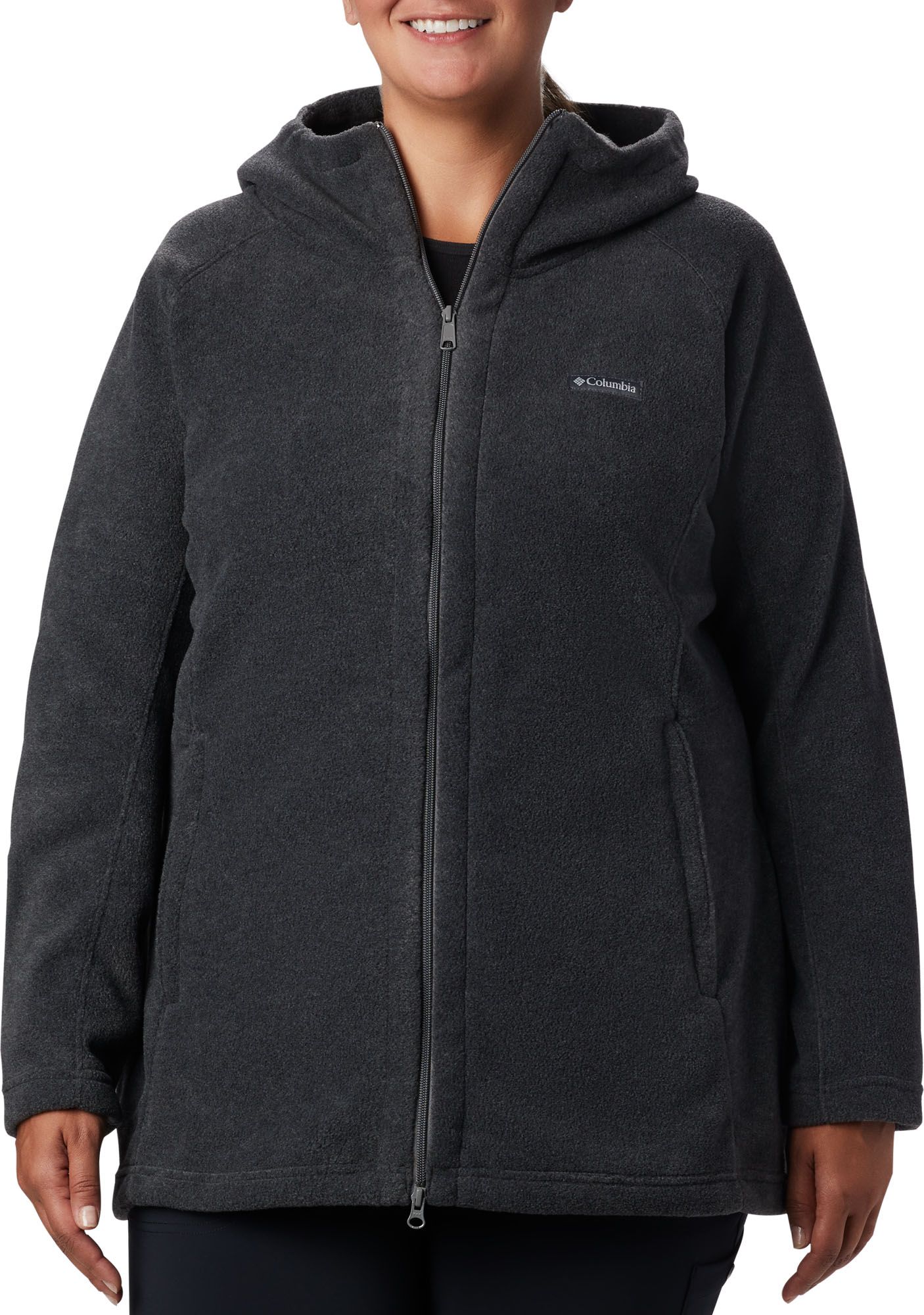 columbia plus size benton springs hooded fleece jacket