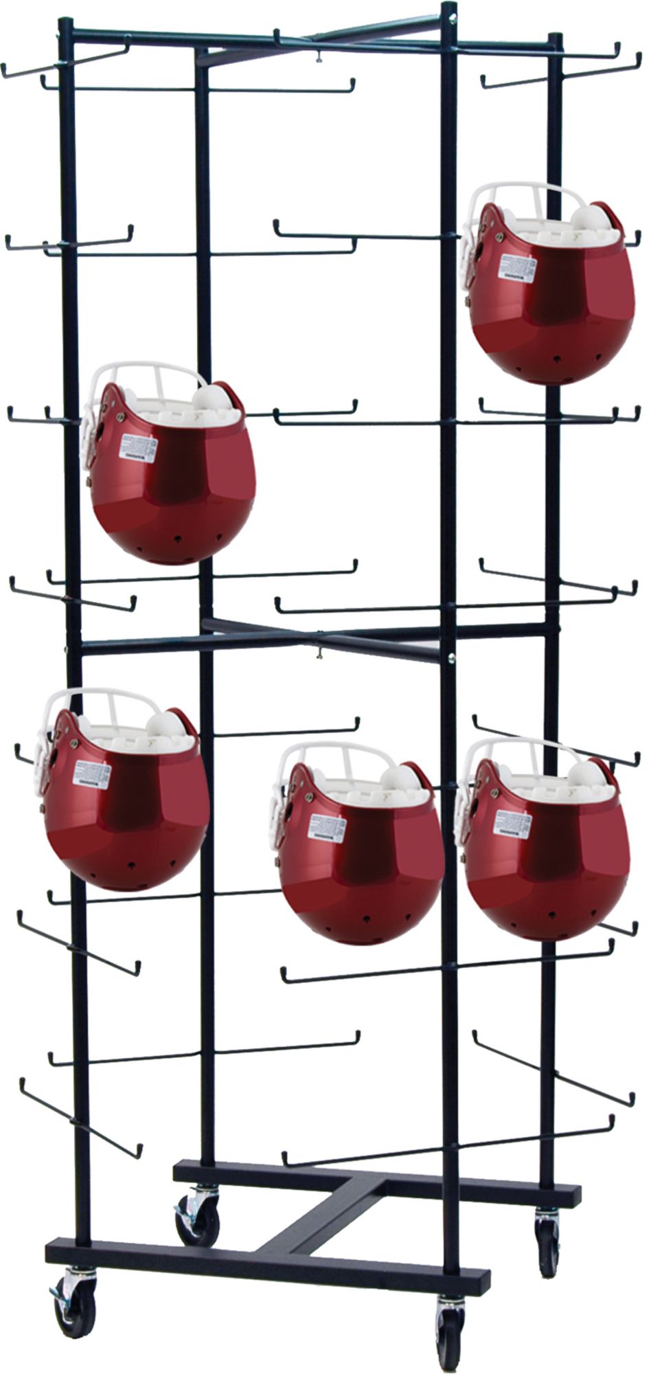 Champion 56 Football Helmet Rolling Rack