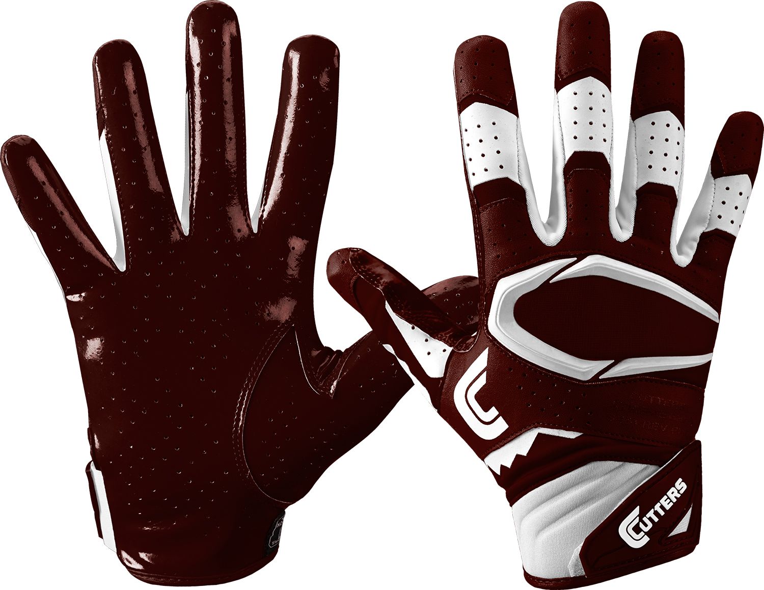 football gloves maroon