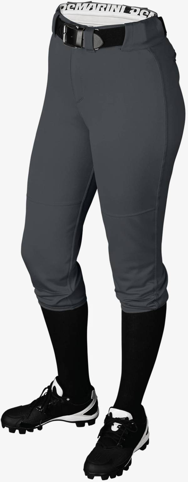 DeMarini Girls' Youth Sleek Pull-Up Yoga Style Softball Pants Fastpitch