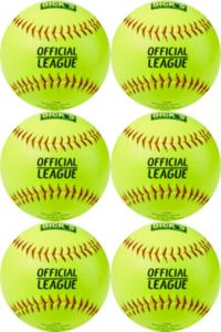 Official League Practice Softballs - 4 Pack